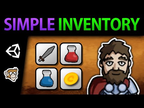 Simple Inventory System in Unity (Store, Use, Stack and Drop Items)