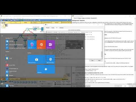 PKT 7.2.1.6 - Configuring Numbered Standard IPv4 ACLs