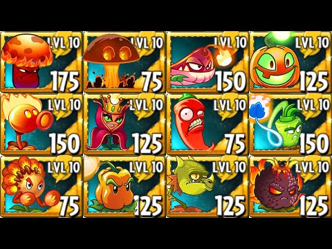 All FIRE Plants LEVEL 999999 vs All Final Boss! WIN The Game! - Plants vs Zombies 2 Mod