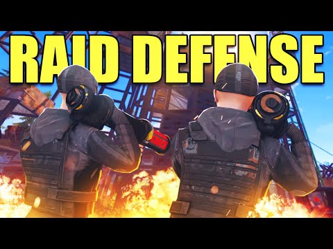 DEFENDING A 250 ROCKET RAID FROM JAPANESE ZERG... (RUST)