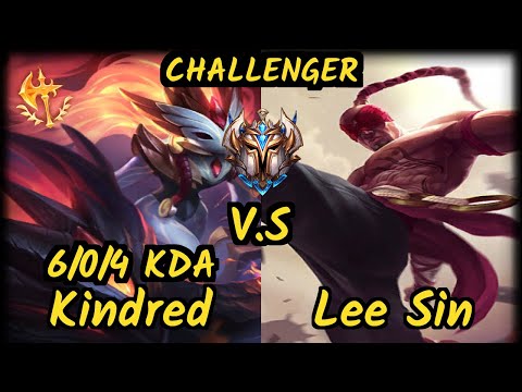 ReGank (KINDRED) vs LEE SIN - 6/0/4 KDA JUNGLE CHALLENGER GAMEPLAY - KR