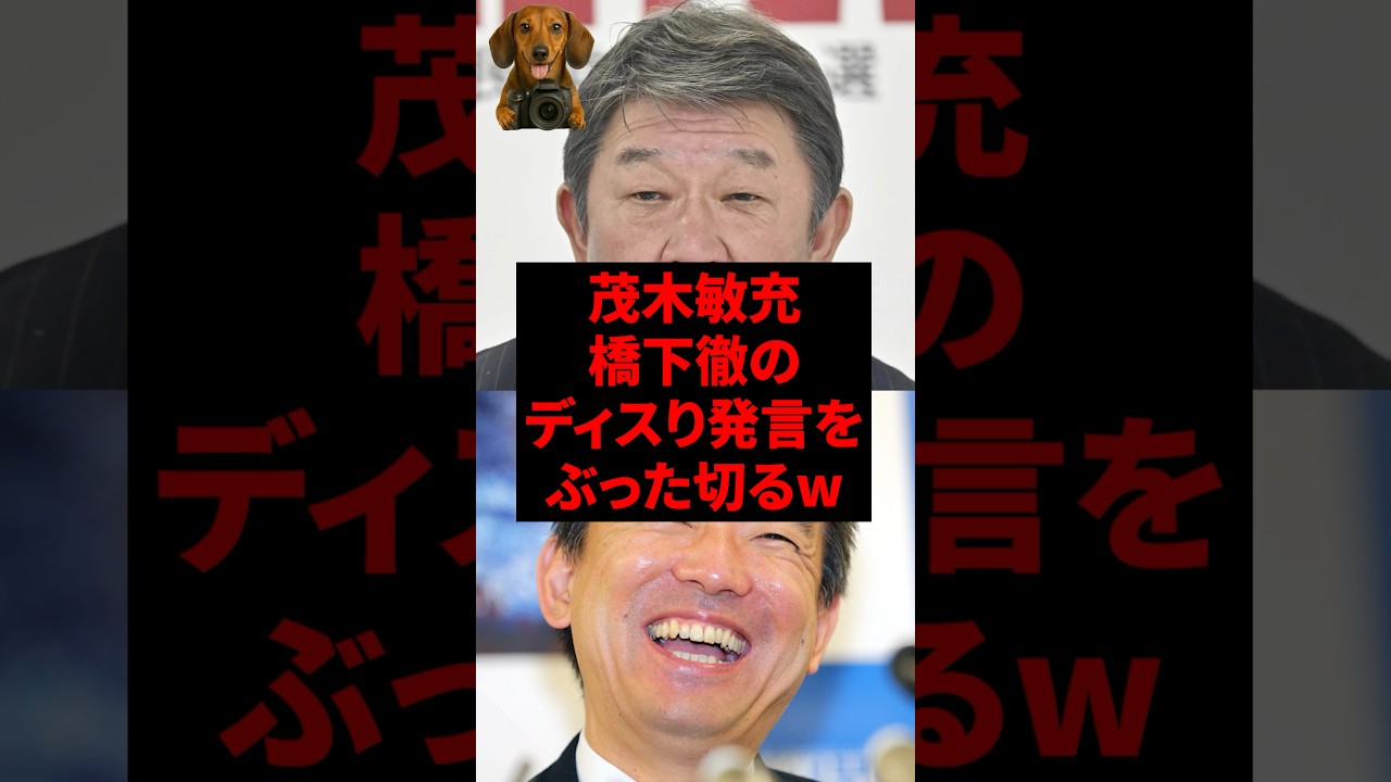 茂木敏充、橋下徹のディスり発言をぶった切るw
