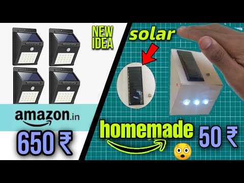 How to make a solar rechargeable light - automatic solar light - ldr light
