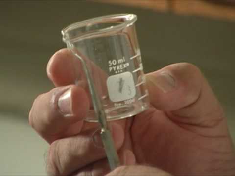 Measuring volume of laboratory flasks