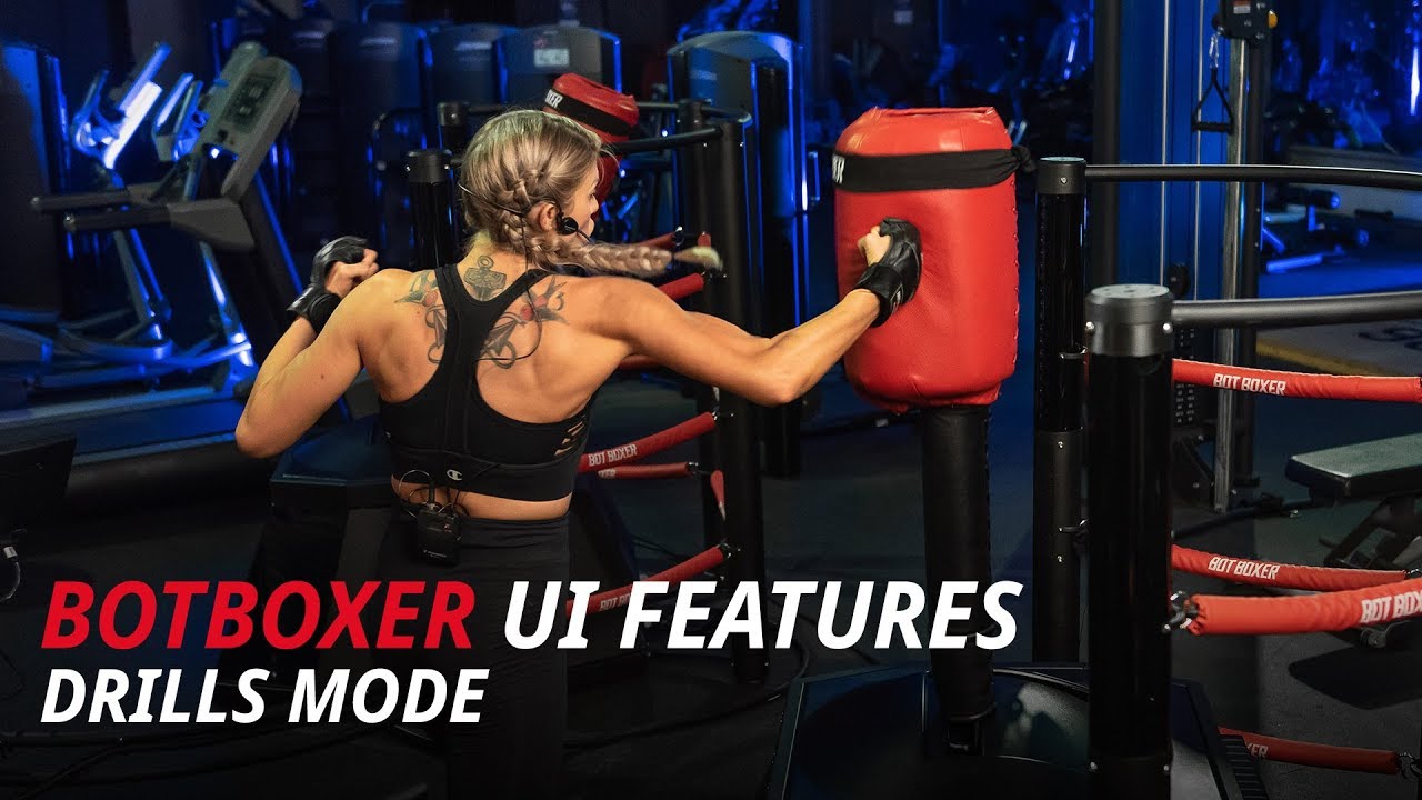 Interactive Boxing Machine BotBoxer UI features: 3. Drills Mode