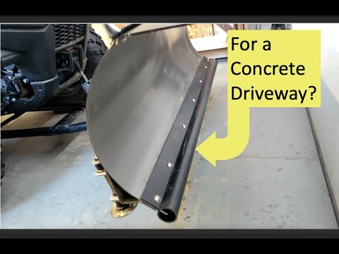 Snow Plow Blade Hack - on Concrete Driveway??