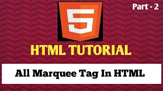 How to use marquee tag in html tutorial ! Direction , scrollamount, alternate bgcolor ?