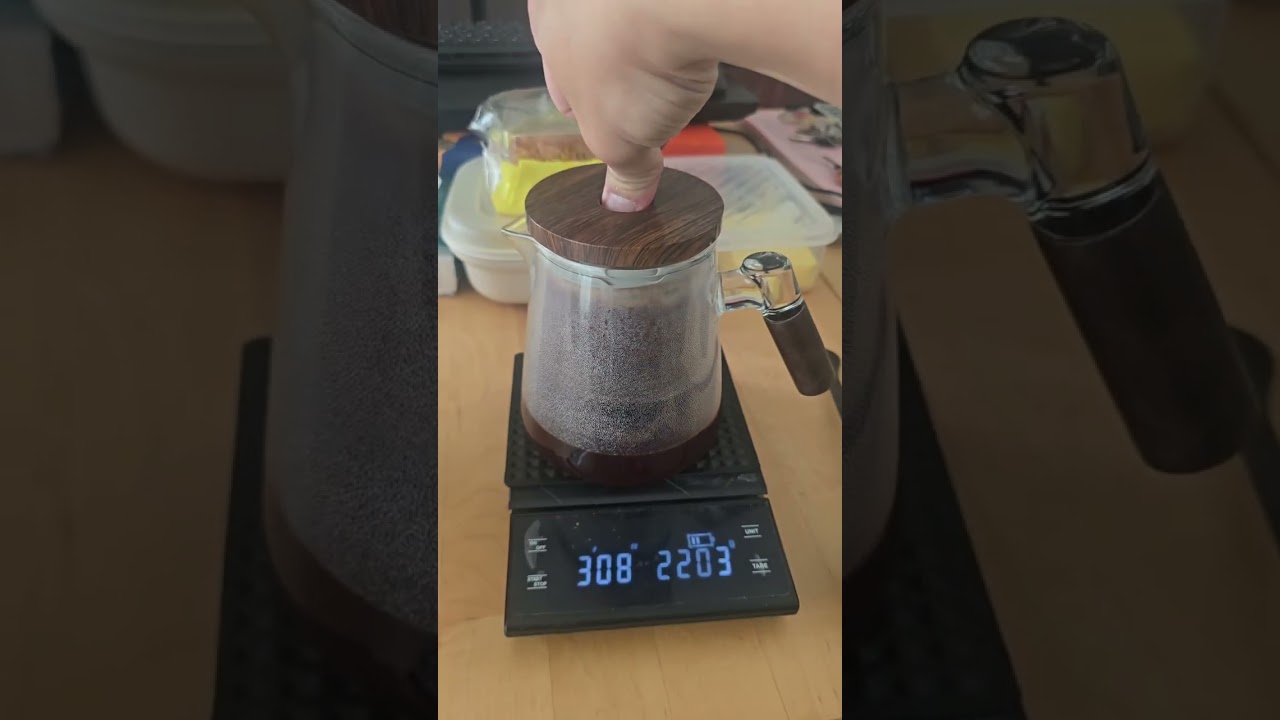 Reduce more fine, attempt to covert tea brewer to a coffee brewer