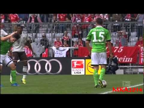 Doppelpass  am 29 09 2013 - Rot für Schweinsteiger? FC Bayern vs. VfL Wolfsburg