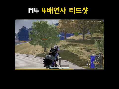 [배그]  m4 4배연사 리드샷 #shorts #pubg #배그하이라이트
