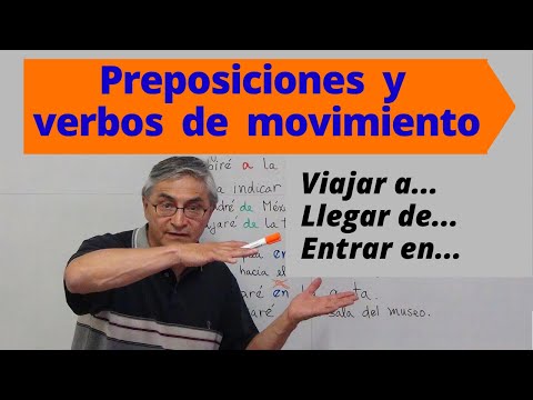 Verbos de movimiento y preposiciones: a, de, en