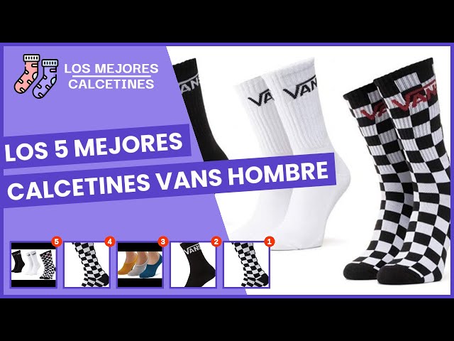 Vídeo relacionado con Vans Calcetines altos para hombre, color blanco, talla M, blanco, M