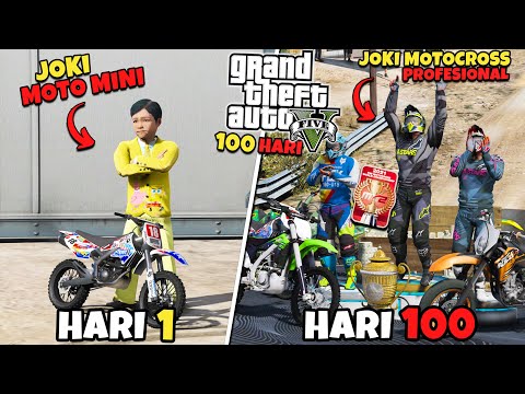 100 HARI DI GTA 5 DARI PEMBALAP MOTO MINI SAMPAI MENJADI PEMBALAP MOTOCROSS PROFESIONAL