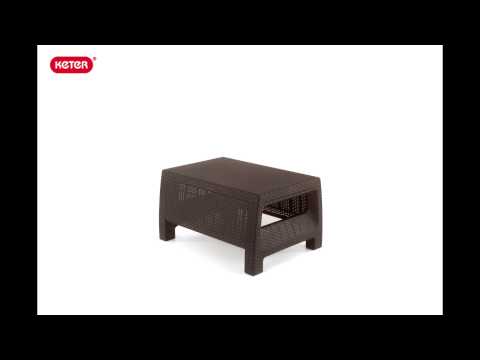 Миниатюра изображения товара Кофейный столик садовый Keter Corfu Table / 241722 (капучино)