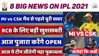 19 September 2021- 8 big news on ipl 2021, Big news before 1st match,