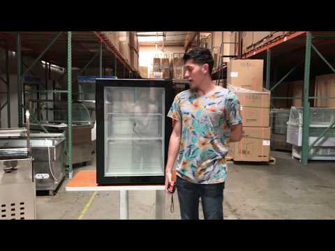 98 L Turbo Air Countertop Glass Freezer Merchandiser Ice Cream Commercial