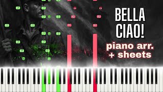 Bella Ciao (Advanced Piano Version) âae Full Synthesia Tutorial + Sheets &amp; MIDI