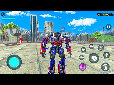 Optimus Prime Jet Bike & Truck Multiple Transformation Robot Game 2022 - Android Gameplay