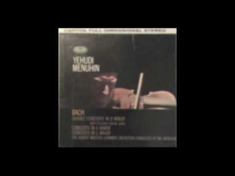 Menuhin and Ferras play Bach - Double Concerto in D minor, BWV 1043 - Third Movement [Part 3/3]