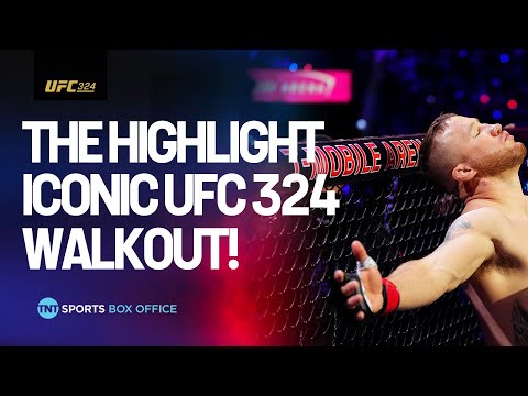 THE HIGHLIGHT! Justin Gaethje's ICONIC Walkout At #UFC324 🤩 🔥