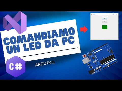 Creo una finestra grafica per accendere un led con Arduino e Visualstudio.