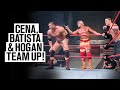 John Cena Batista Hulk Hogan Team Up In Six Man Tag Team Dark Match From The WWE Vault