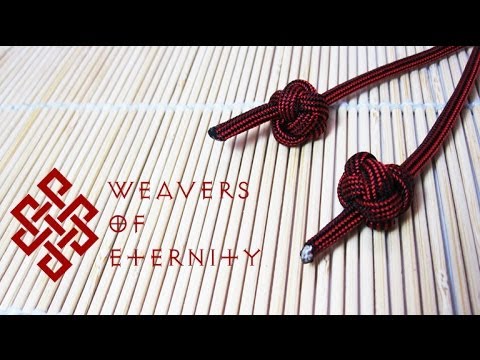 How To Tie a Celtic Button Knot (Single Strand Diamond Knot) Tutorial
