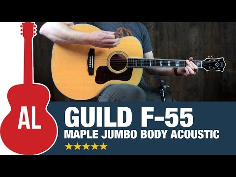 2023 Guild USA F-55E Maple - Natural | All Solid USA Jumbo Acoustic Guitar L.R. Baggs Anthem Pickup Arched Back | CoA OHSC image 26