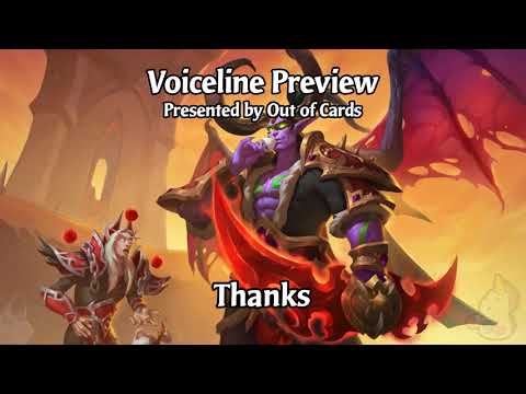 Ember Court Illidan Voicelines Preview - Hearthstone Shadowlands Hero Skin