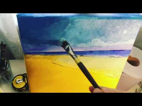 Thumbnail of Costa Calma Beach Painting time-lapse video