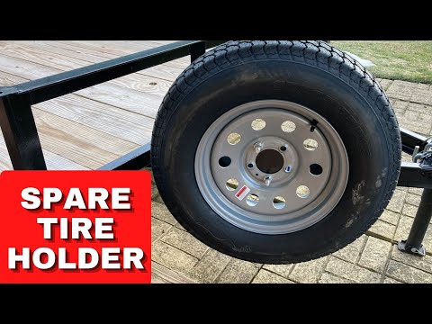 Review and Install of the Haul-Master Trailer Spare Tire Carrier Harbor Freight