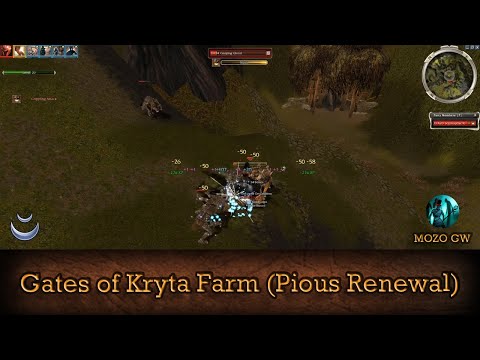 Gates of Kryta Farm, Pious Renewal - Guild Wars Dervish Farm D/W, HM