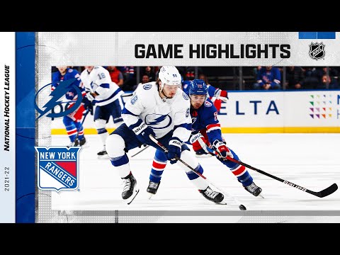 Lightning @ Rangers 1/2/22 | NHL Highlights