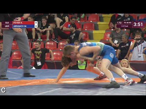 1/8 FS - 48 kg: R. FEYER (SUI) v. M. ABRAMOV (UKR)