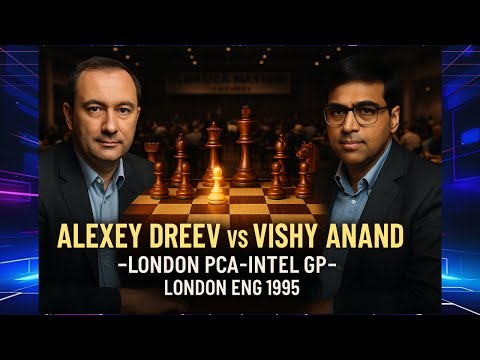 Alexey Dreev vs Viswanathan Anand♟️London PCA-Intel GP 1995♟️Brilliant Win by Dreev
