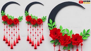 Rose paper craft wall hanging  paper flower wall d