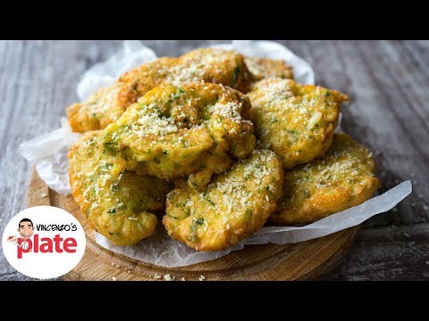 HOW TO MAKE ZUCCHINI FRITTERS | Italian Food Recipes