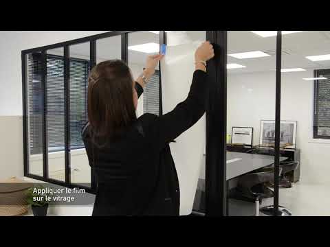 Film adhésif brise-vue motif store vénitien pour surfaces vitrées NORDLINGER