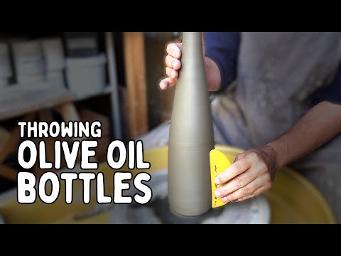 Sick of Tall Cylinders that Twist & Collapse? These TIPS will Fix It! Throwing Olive Oil Bottles