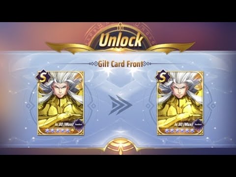 Saint Seiya: Awakening (KOTZ) - Taurus Hasgard 6 Star Reincarnation! Gilt Card Front Review!