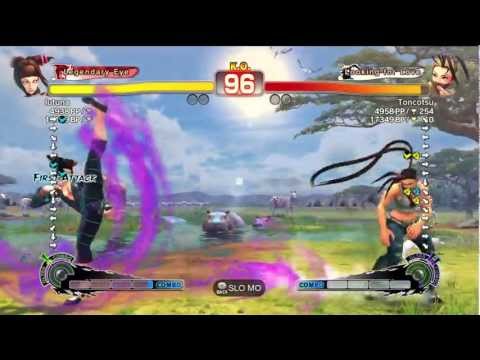 Tsuna (Juri) vs Toncotsu (Ibuki) AE2012 Ranked Match *720p HD*
