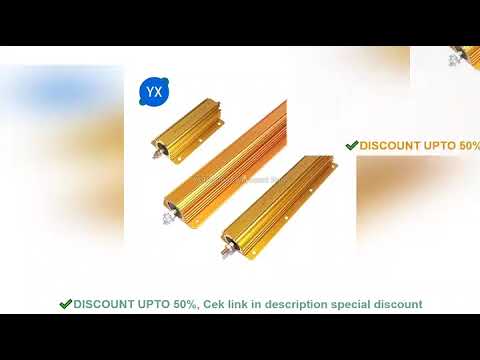 RX24 Aluminum Power Metal Shell Case Wirewound Resistor 200W 300W 500W 0.1~10K 0.22 0.33 0.5 1 2 4 8