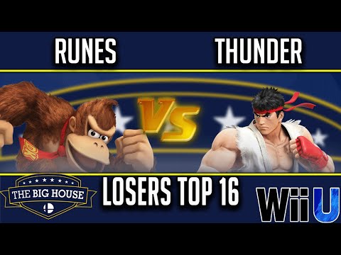 The Big House 8  LOSERS TOP 16 -  Runes (Donkey Kong, Captain Falcon) vs SSN | THUNDER (Ryu)