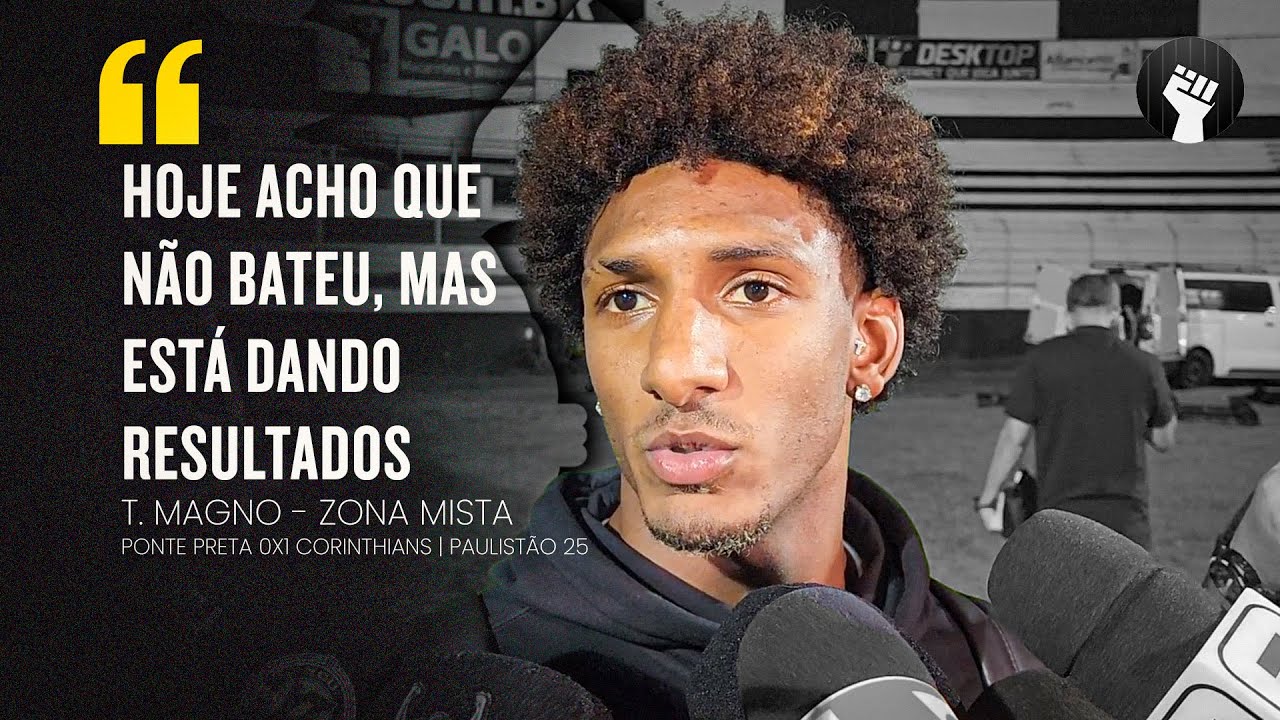 TALLES MAGNO COMENTA SOBRE DESFALQUE NO PRÓXIMO JOGO, METAS INDIVIDUAIS E BOA FASE NO CORINTHIANS
