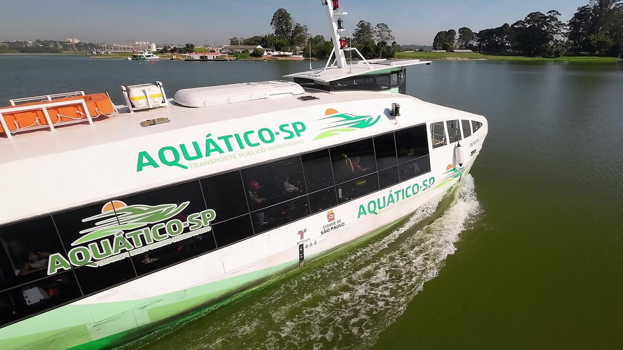 Voo sobre o terminal hidroviário Aquático SP #represabillings #avata #fpvdrone