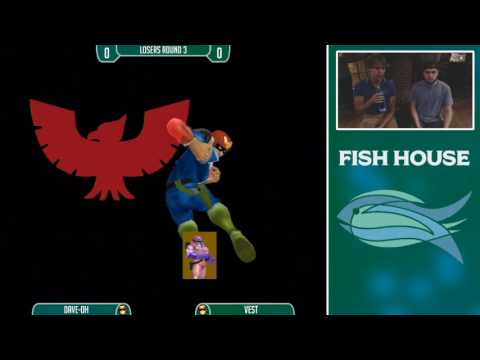 Fish House 7 SSBM - Dave Oh (C. Falcon) Vs. Vest (C. Falcon) Losers Round 3