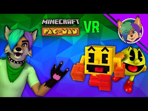 PAC-MAN IN VR! - Minecraft Pac-Man 40th Anniversary DLC VR Let's Play