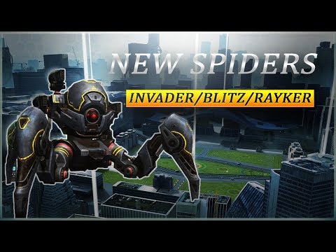 Test Server [4.2] - NEW Spider Bots Preview | Invader/Blitz/Rayker | War Robots
