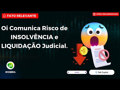 Thumbnail do vídeo: #OIBR4: AÇÕES da OI VÃO a ZERO? OIBR4 no Foco da LIQUIDAÇÃO JUDICIAL