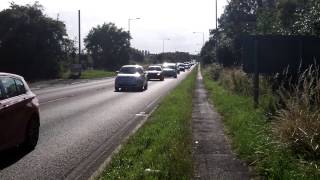 preview picture of video 'Radcliffe on Trent A52 Rush Hour Traffic Passing the Village 2 Aug 2013'